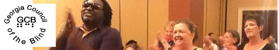 GCB Logo on left and on the right a picture of GCB members performing at the 2012 state convention